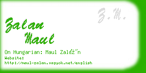 zalan maul business card